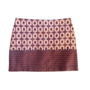 Topshop A-line mini skirt with unique multi
Colored pattern, size 6